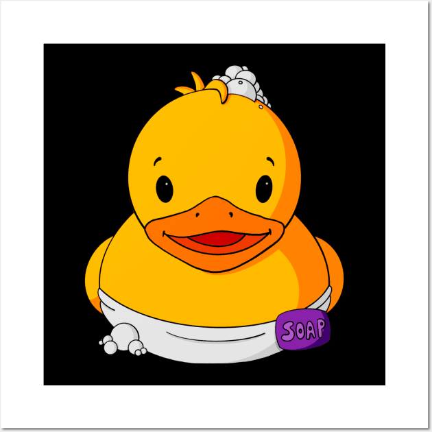 Spa Day Rubber Duck Wall Art by Alisha Ober Designs